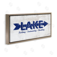 Lauren Rader | Lake Sign Blue Arrow