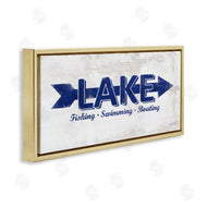 Lauren Rader | Lake Sign Blue Arrow