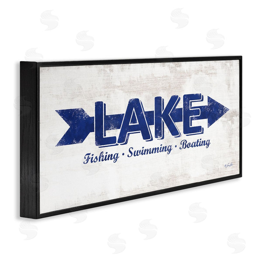 Lauren Rader | Lake Sign Blue Arrow