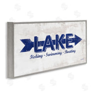 Lauren Rader | Lake Sign Blue Arrow