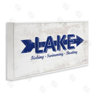 Lauren Rader | Lake Sign Blue Arrow