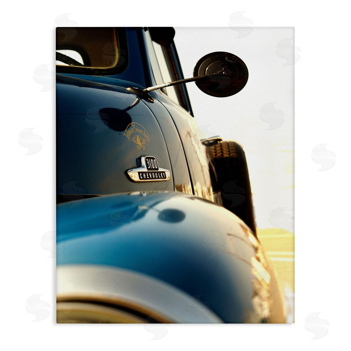 Vintage Blue Truck Photograph Canvas Wall Art, Home Decor by Mark Rogan