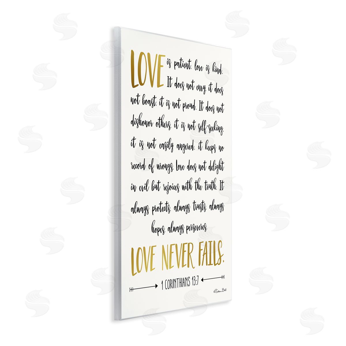 Love Is Patient Psalm Wood Plaque Wall Art, Home Decor by Susan Ball