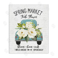 Lettered and Lined | Spring Market Fresh Flowers Truck
