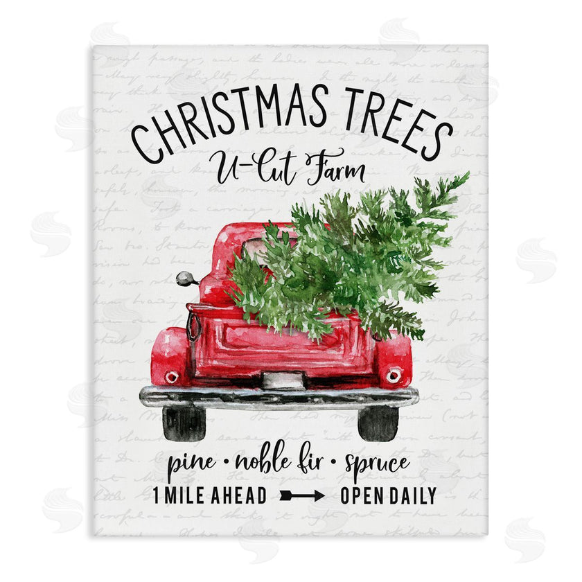 Lettered and Lined | Christmas Trees Red Truck
