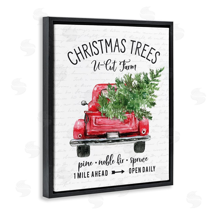 Lettered and Lined | Christmas Trees Red Truck