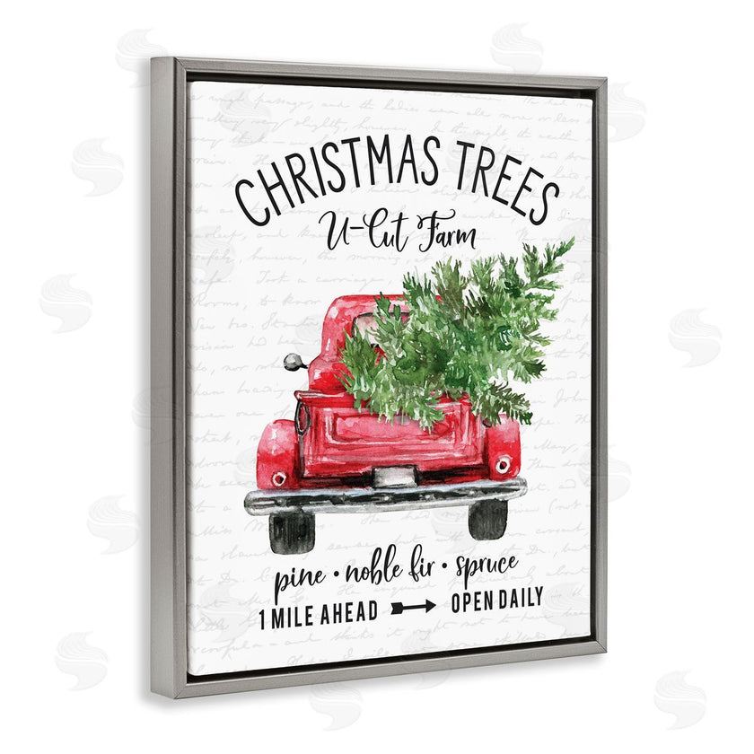 Lettered and Lined | Christmas Trees Red Truck