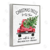 Lettered and Lined | Christmas Trees Red Truck