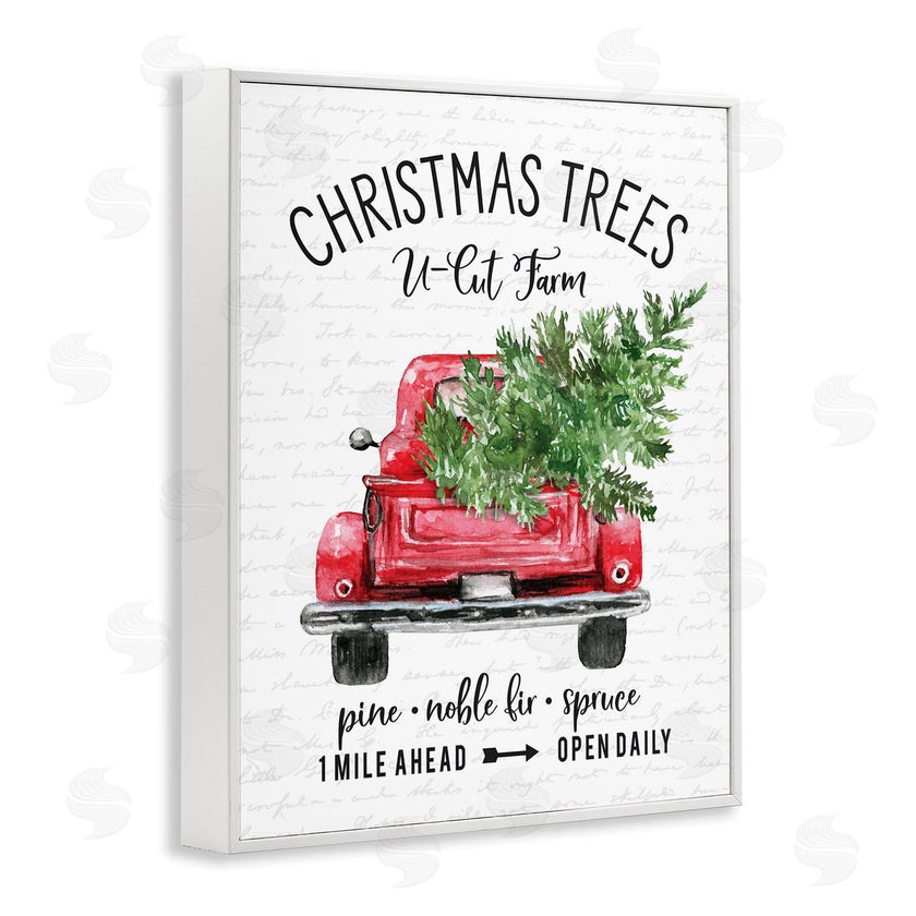 Lettered and Lined | Christmas Trees Red Truck