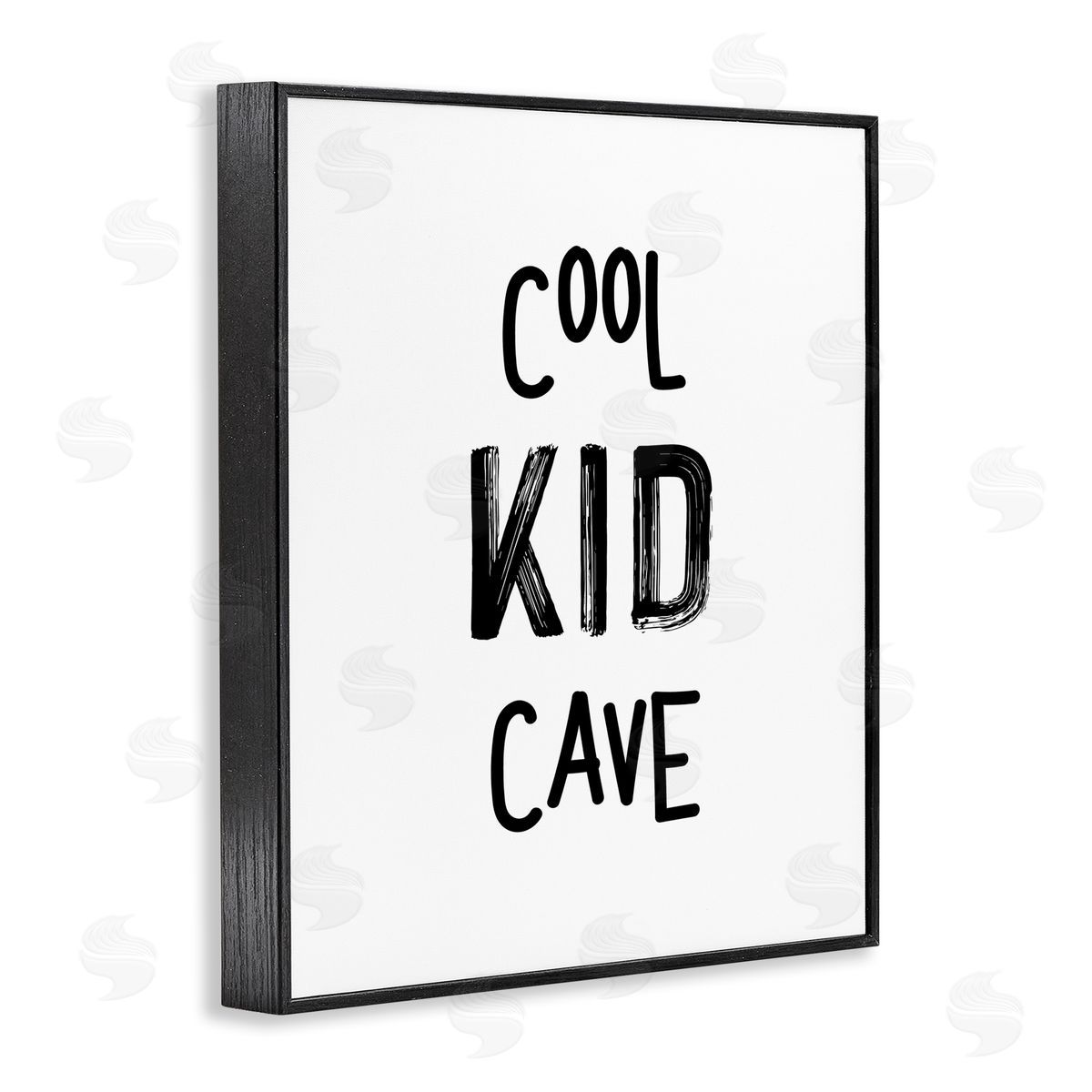 Cool Kid Cave Minimal Black Frame Print Wall Art, Home Decor by Seven Trees