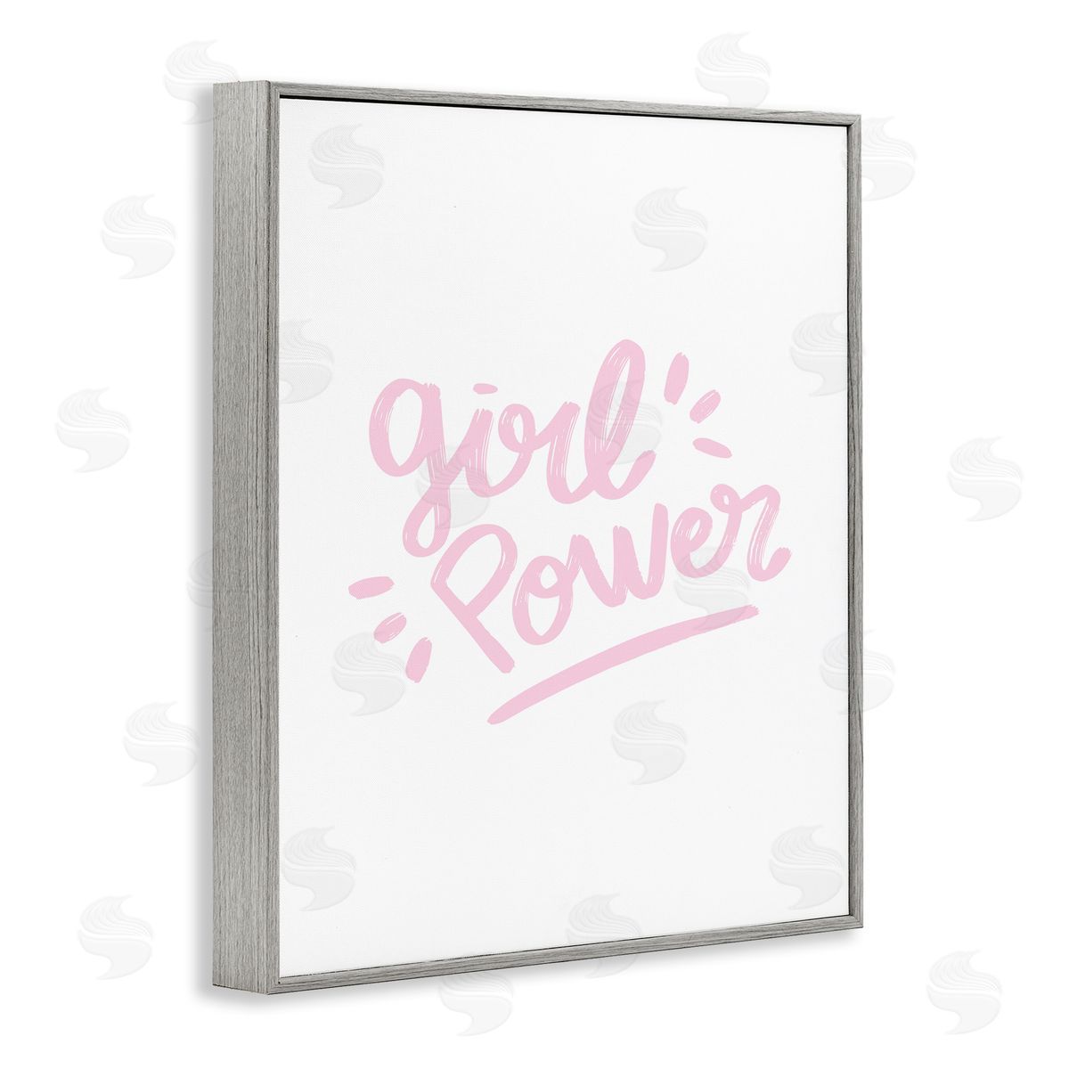Girl Power Minimal Grey Frame Print Wall Art, Home Decor by Seven Trees