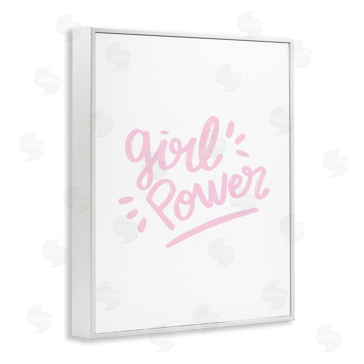 Girl Power Minimal White Frame Print Wall Art, Home Decor by Seven Trees