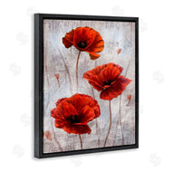 Ziwei Li | Red Poppies over Grey