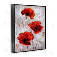 Ziwei Li | Red Poppies over Grey