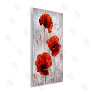 Ziwei Li | Red Poppies over Grey