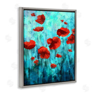 Ziwei Li | Red Poppies over Blue