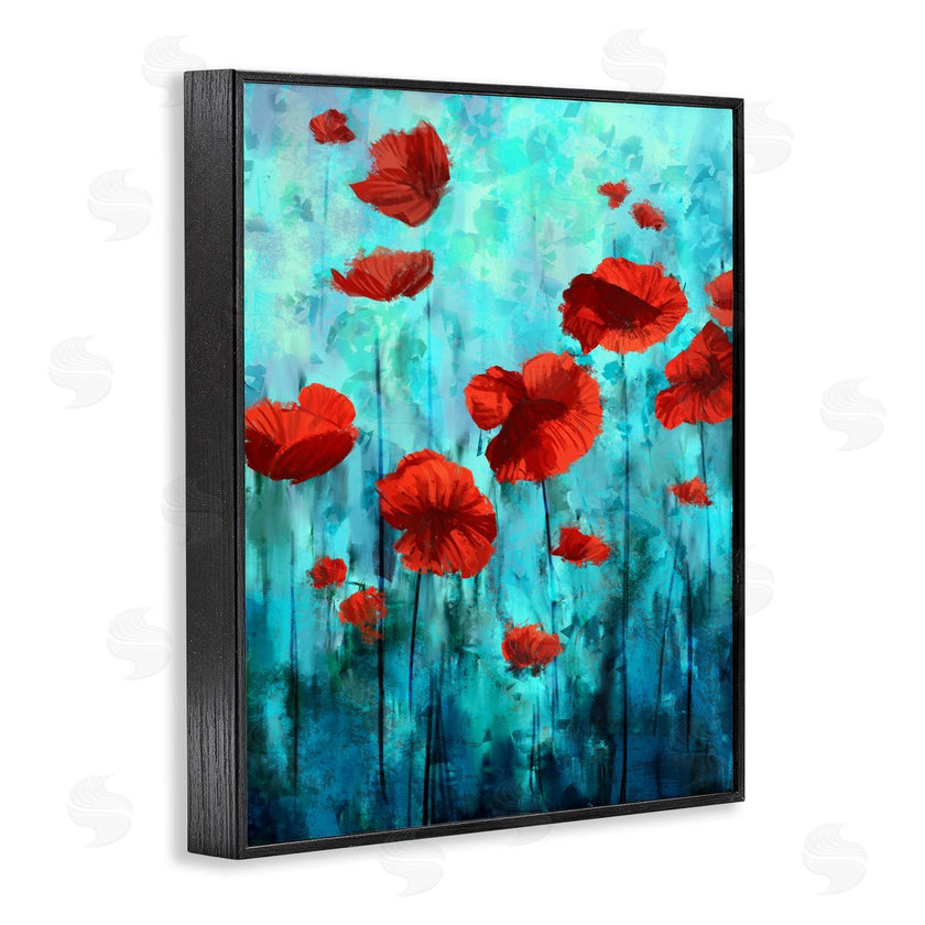 Ziwei Li | Red Poppies over Blue