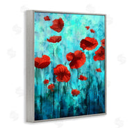 Ziwei Li | Red Poppies over Blue