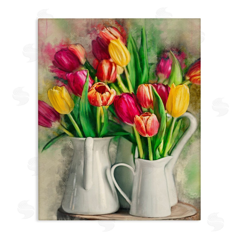 Ziwei Li | Colorful Tulips in Pitchers