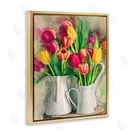 Ziwei Li | Colorful Tulips in Pitchers
