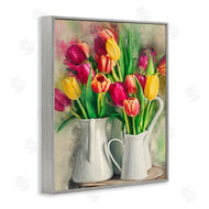 Ziwei Li | Colorful Tulips in Pitchers