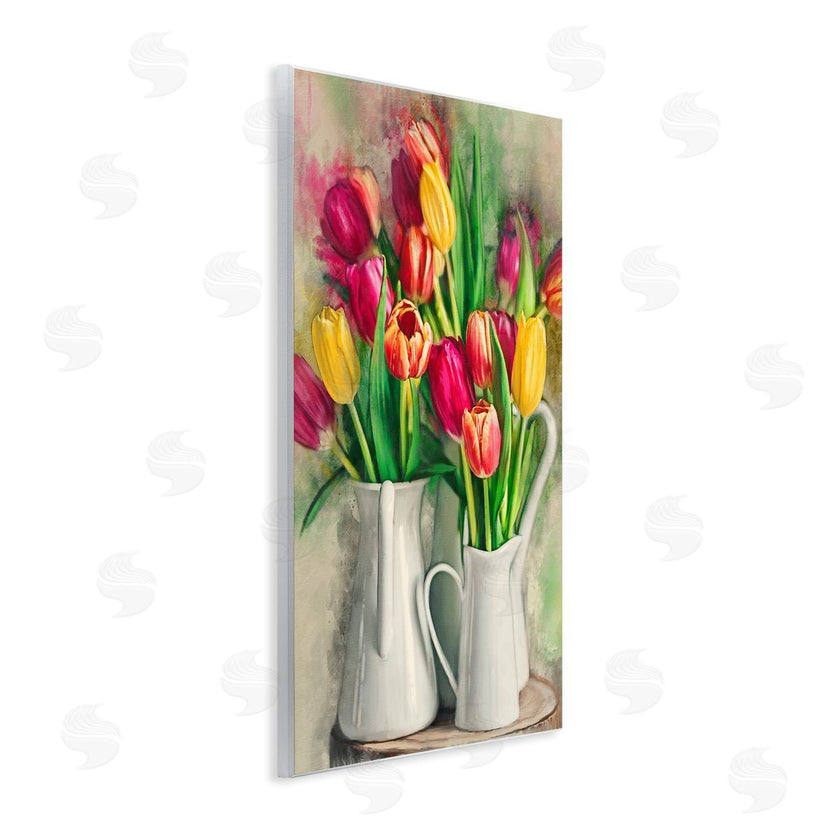 Ziwei Li | Colorful Tulips in Pitchers