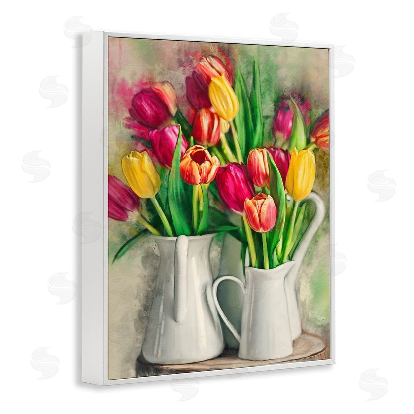 Ziwei Li | Colorful Tulips in Pitchers