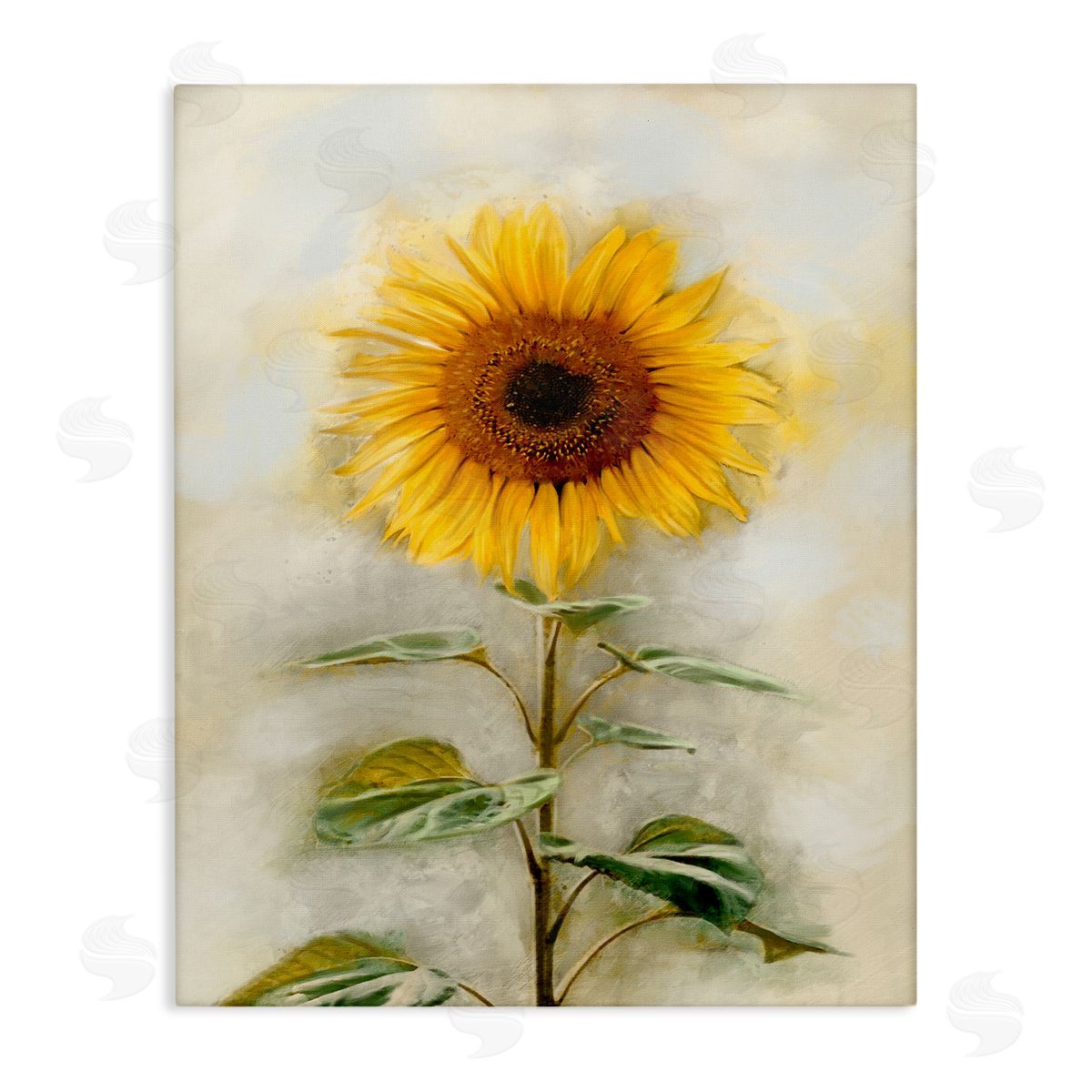 Sunflower Summer Bloom Canvas Wall Art, Home Decor by Ziwei Li