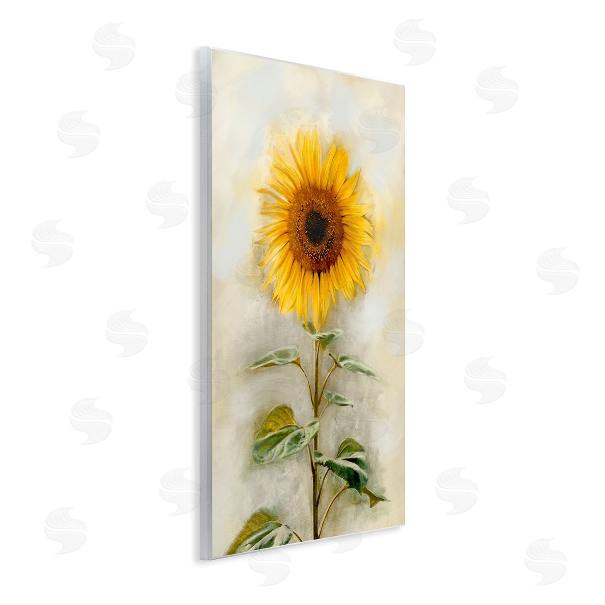 Sunflower Summer Bloom Wood Plaque Wall Art, Home Decor by Ziwei Li