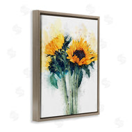 Ziwei Li | Sunflower with Watercolor Accent