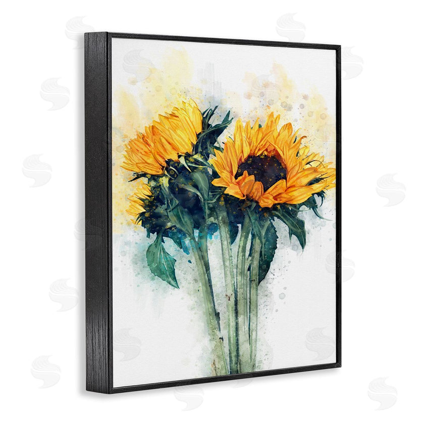 Ziwei Li | Sunflower with Watercolor Accent