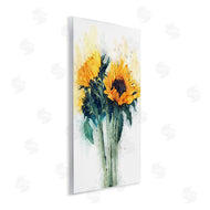 Ziwei Li | Sunflower with Watercolor Accent