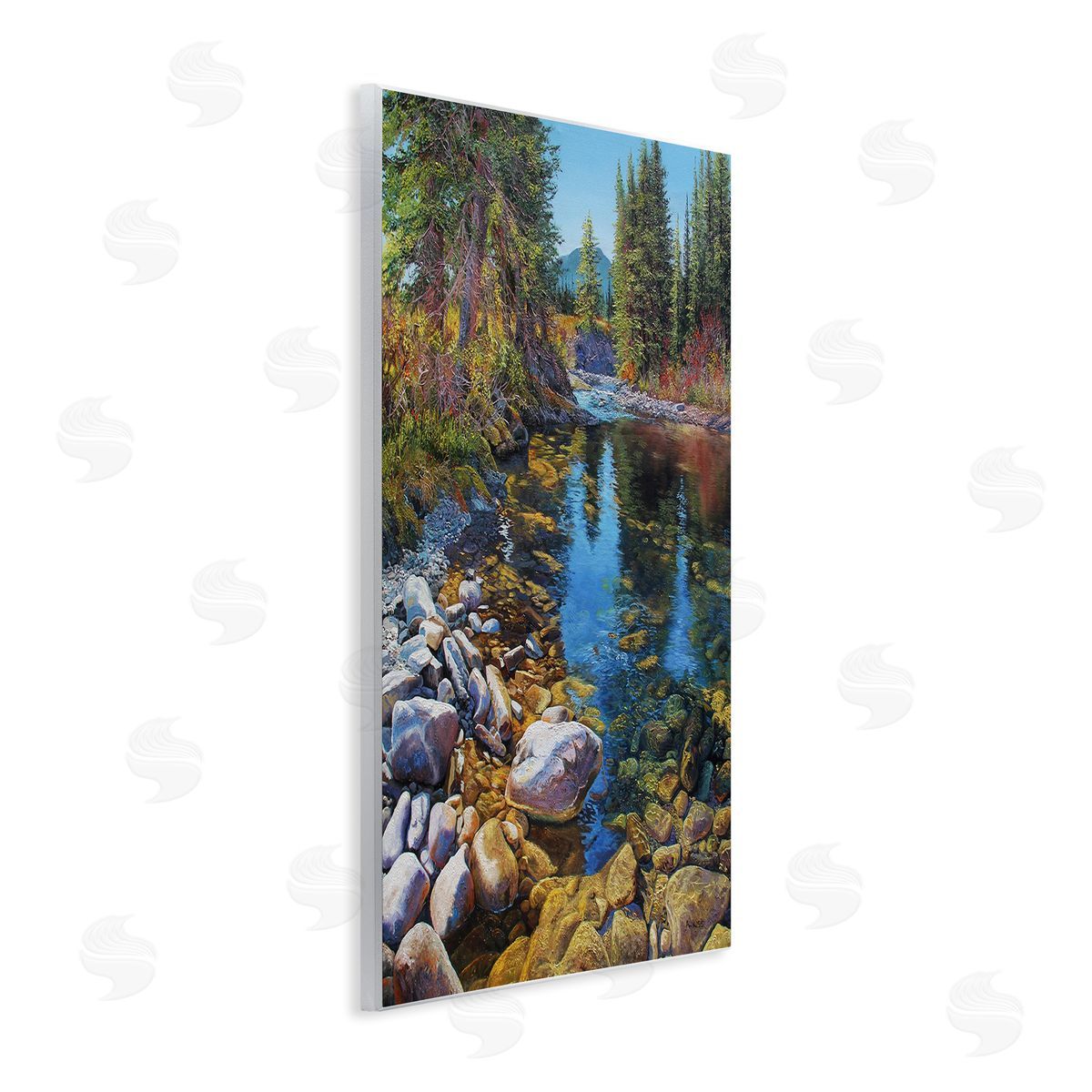 Stoney Creek Forest Landscape Wood Plaque Wall Art, Home Decor by Andrew Kiss