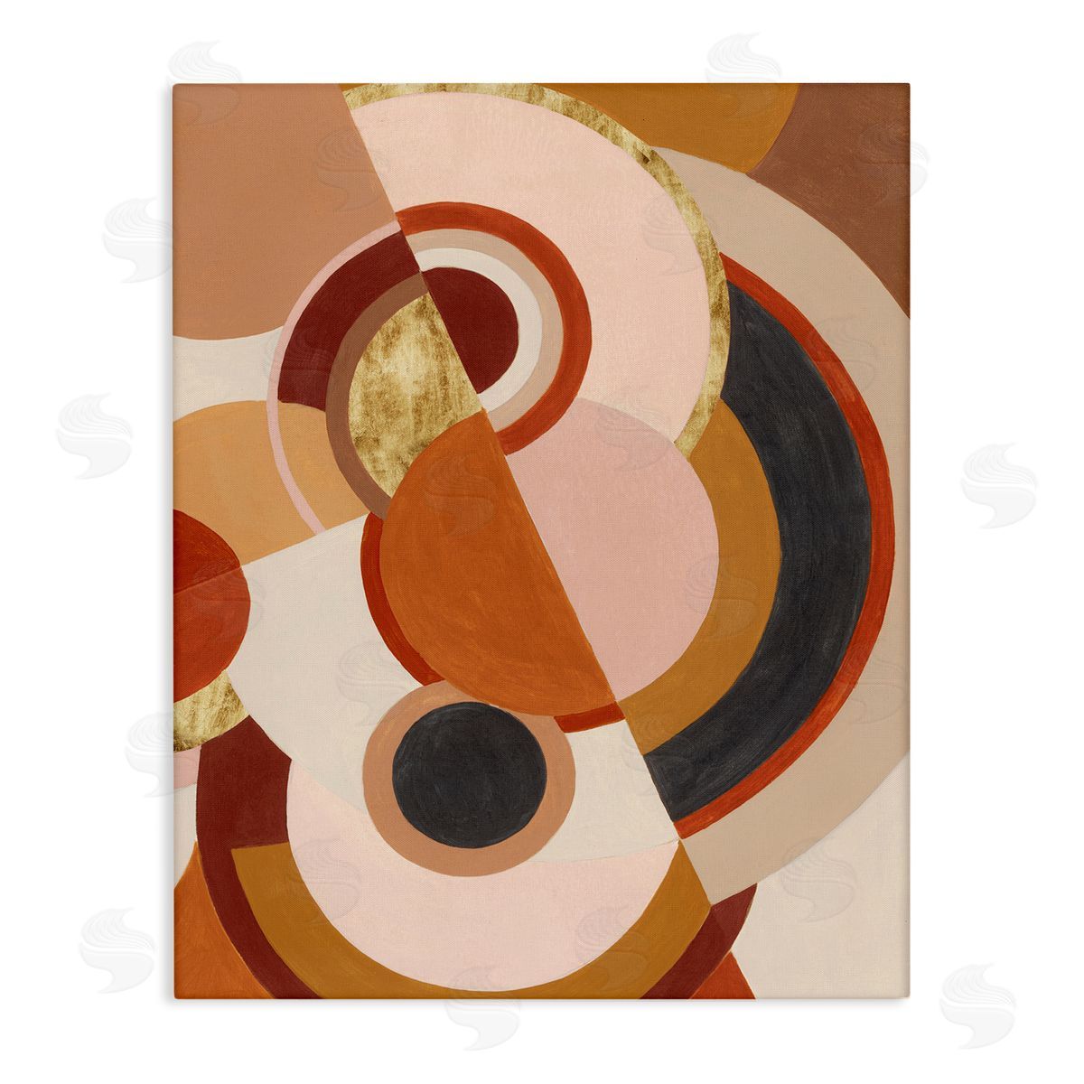 Tectonic Earth Abstract Design Canvas Wall Art, Home Decor by Grace Popp