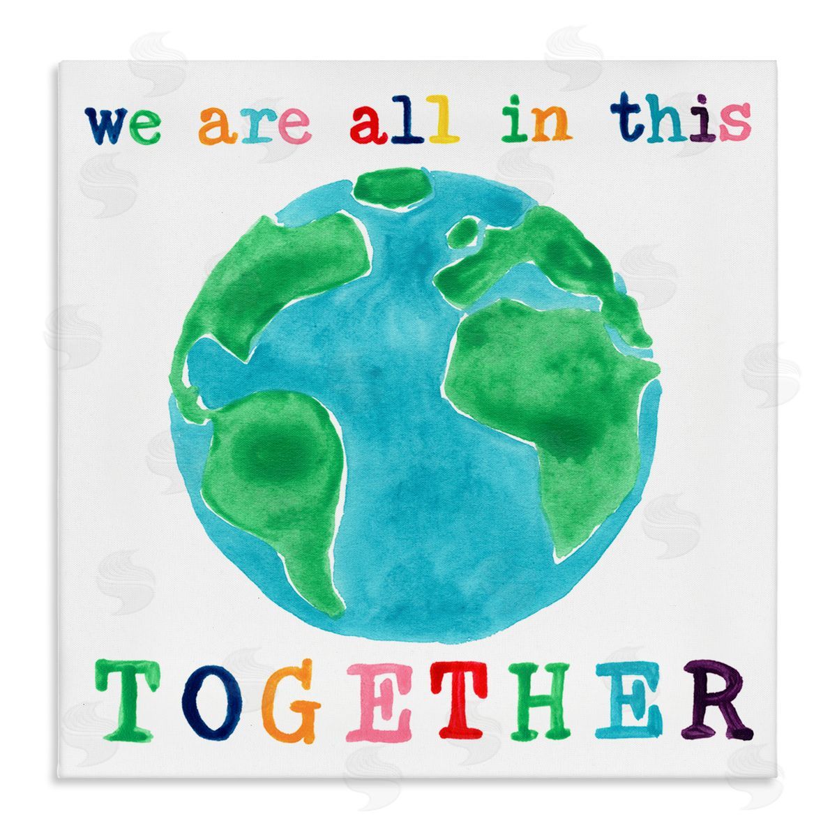 Colorful In This Together Canvas Wall Art, Home Decor by June Erica Vess