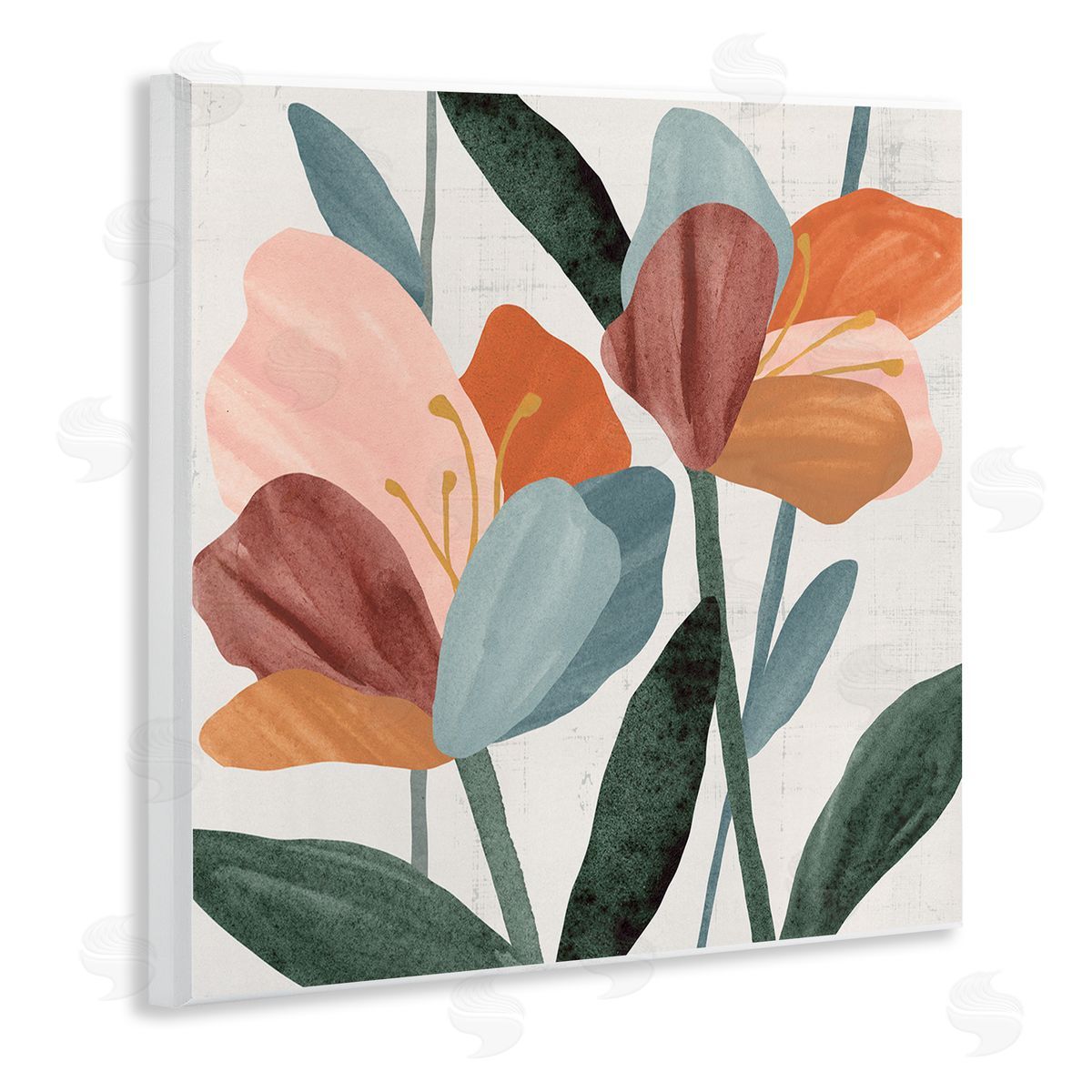 Abstract Azalea Flower Petals Wood Plaque Wall Art, Home Decor by Annie Warren