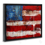 Erin Ashley | Abstract American Flag Painting