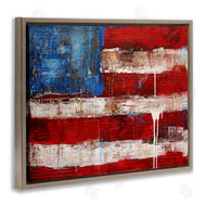 Erin Ashley | Abstract American Flag Painting