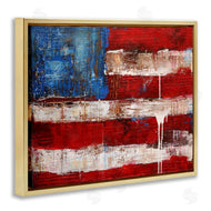 Erin Ashley | Abstract American Flag Painting
