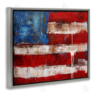 Erin Ashley | Abstract American Flag Painting