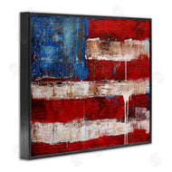 Erin Ashley | Abstract American Flag Painting