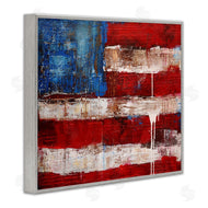 Erin Ashley | Abstract American Flag Painting