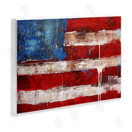 Erin Ashley | Abstract American Flag Painting