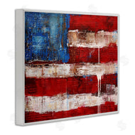 Erin Ashley | Abstract American Flag Painting