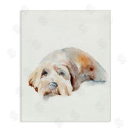 Jennifer Paxton Parker | Scruffy Dog Laying Down Painting
