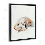 Jennifer Paxton Parker | Scruffy Dog Laying Down Painting