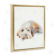 Jennifer Paxton Parker | Scruffy Dog Laying Down Painting