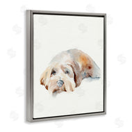 Jennifer Paxton Parker | Scruffy Dog Laying Down Painting