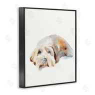 Jennifer Paxton Parker | Scruffy Dog Laying Down Painting