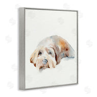 Jennifer Paxton Parker | Scruffy Dog Laying Down Painting